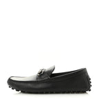 Gucci Soft Clove Calfskin Mens Horsebit Driver Loafers 9 Black