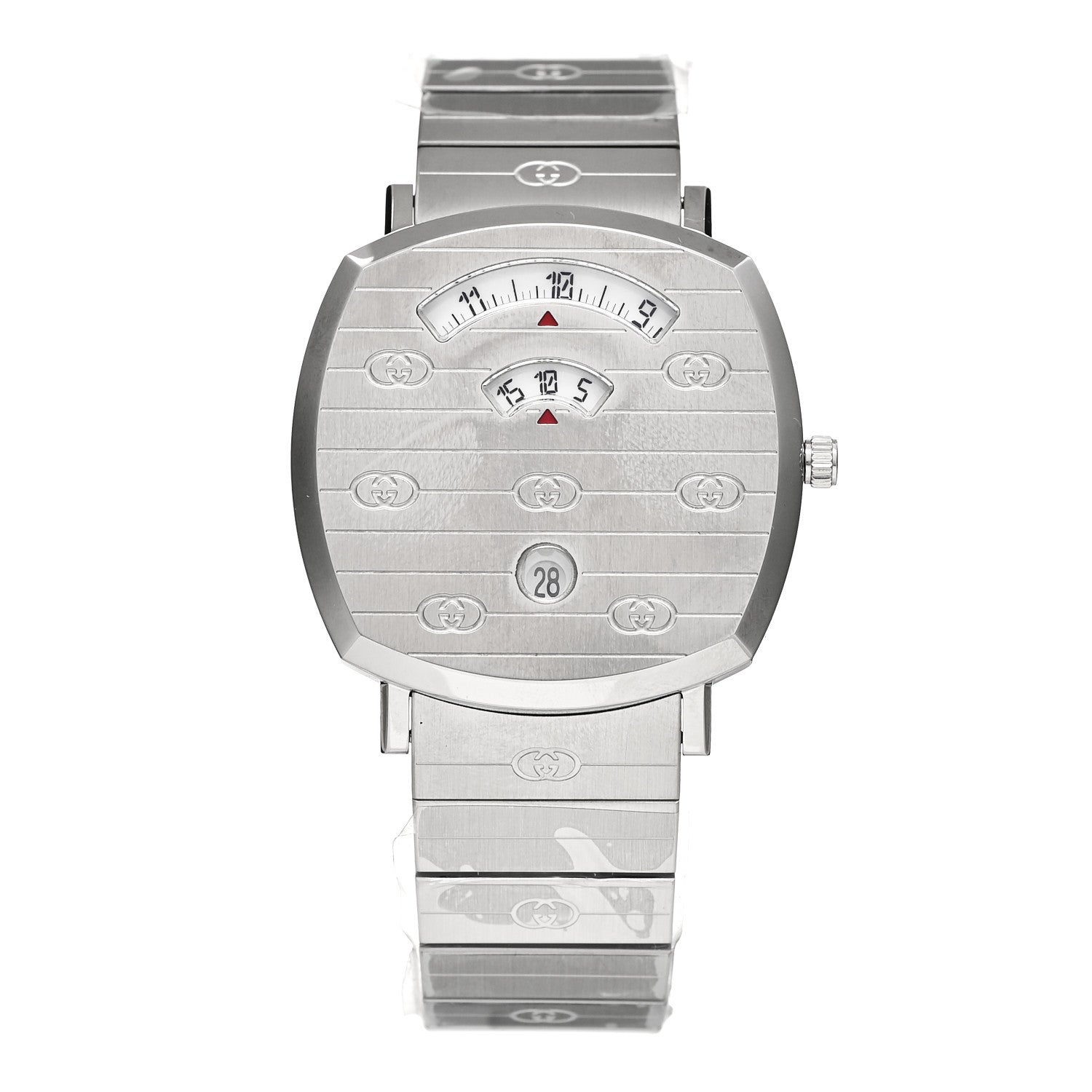 Gucci Stainless Steel 38mm Grip Quartz Watch
