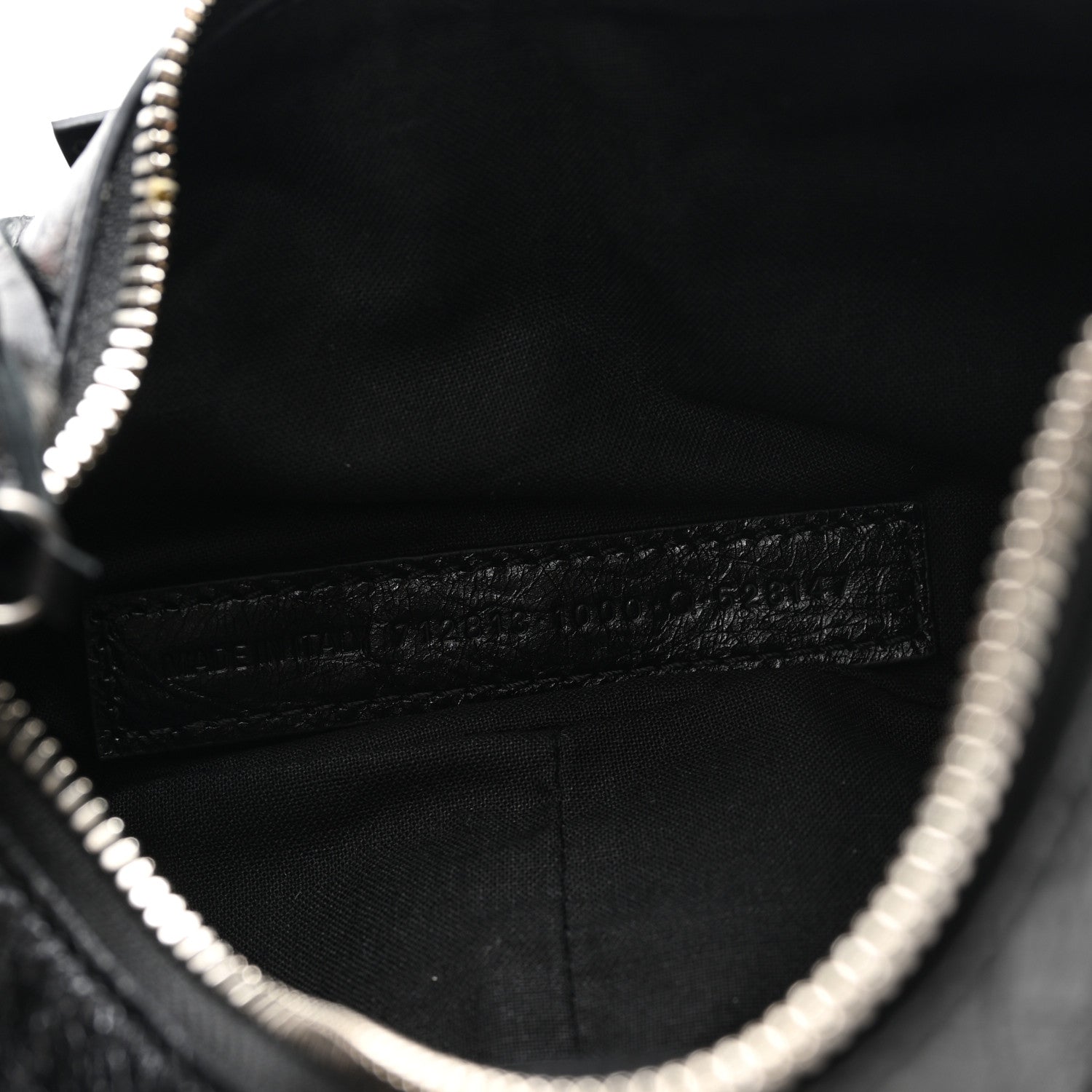 Balenciaga Agneau Arena Le Cagole Chain Shoulder Bag XS Black