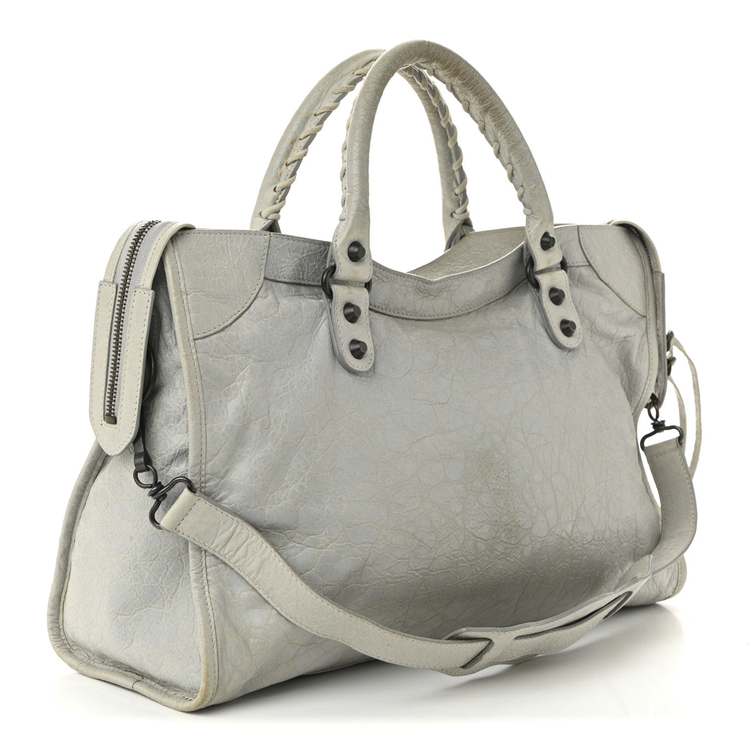 Balenciaga Agneau Classic Hardware City Gris Ciment