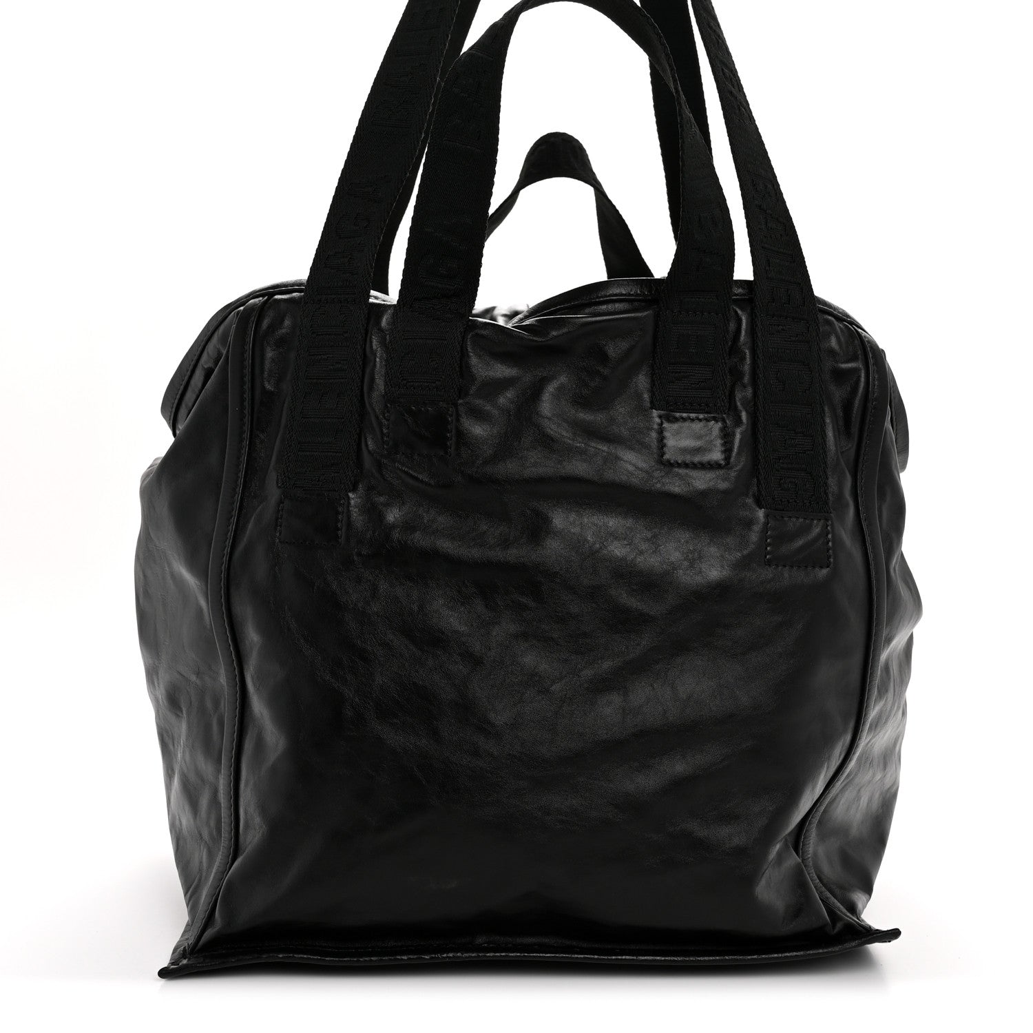 Balenciaga Calfskin Medium Cargo Tote  Black