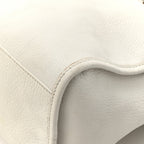 Balenciaga Chevre Silver Metallic Edge Hardware City White