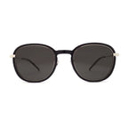 Saint Laurent Sunglasses Round Full Rim, Black Frame and Black Lens SL436001