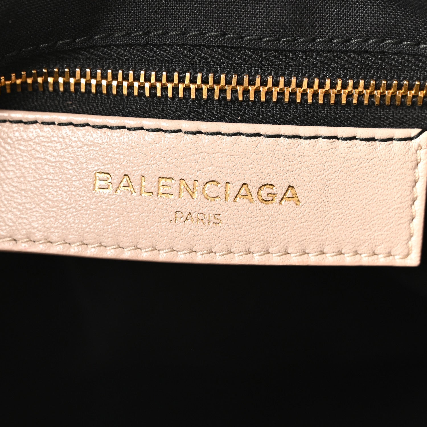 Balenciaga Chevre Gold Metallic Edge Hardware Velo Beige Praline