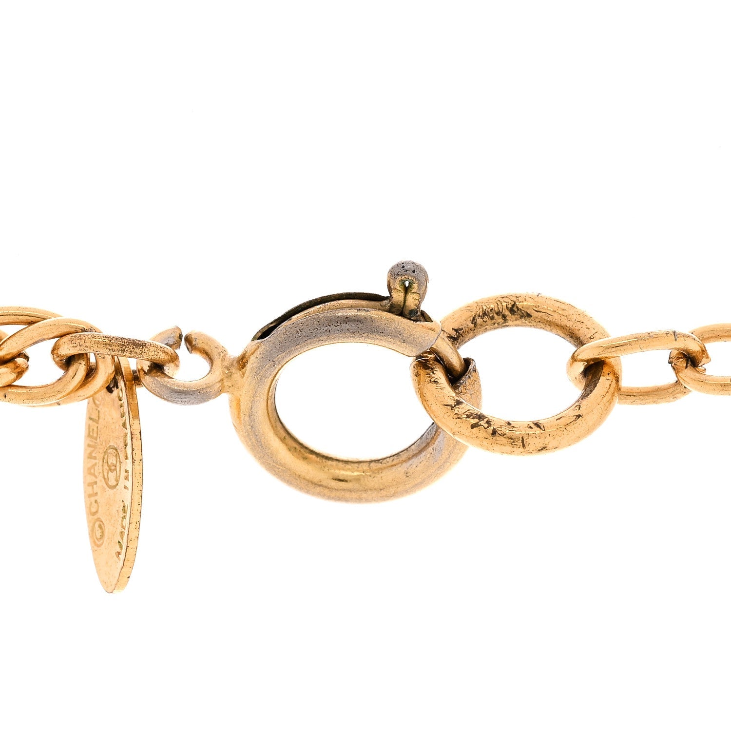 Chanel CC Pendant Necklace Gold