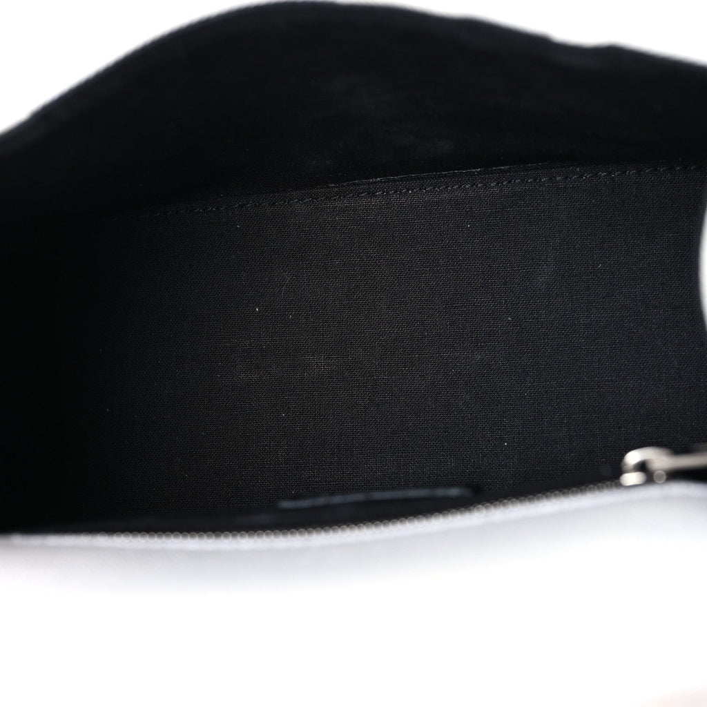 Balenciaga Denim Patchwork Small Hourglass Top Handle Bag White
