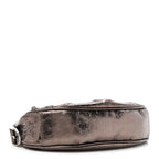 Balenciaga Metallic Agneau Arena Le Cagole Shoulder Bag XS Dark Bronze