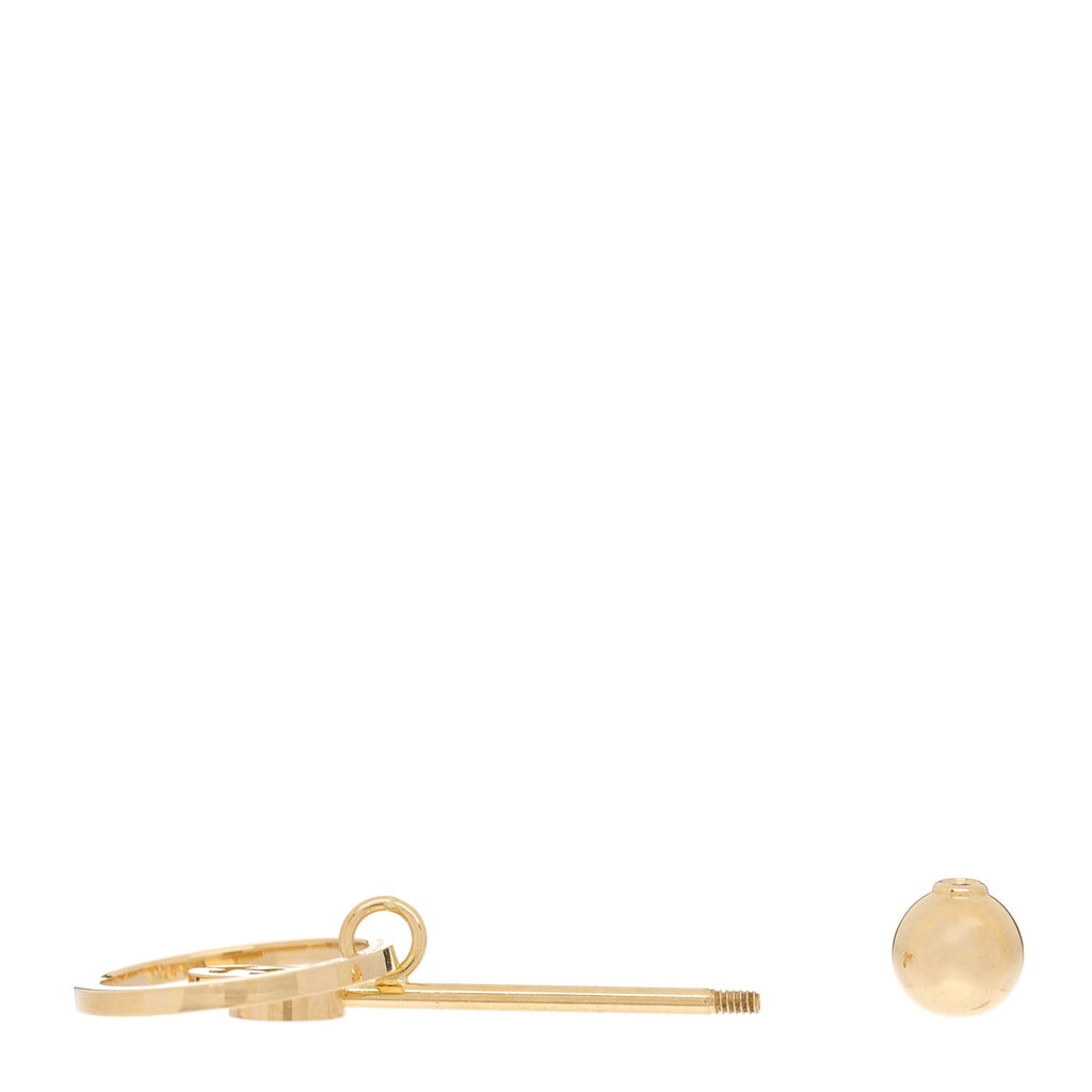 Gucci 18K Yellow Gold Running G Single Earring