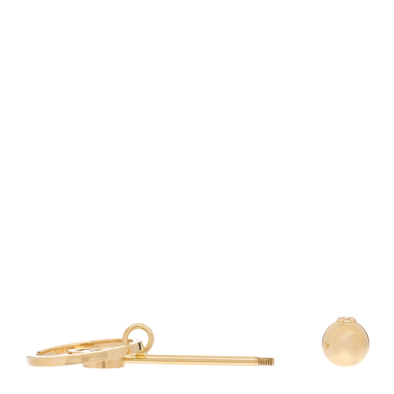 Gucci 18K Yellow Gold Running G Single Earring