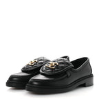 Chanel Lambskin Quilted CC Turnlock Loafers 36.5 Black