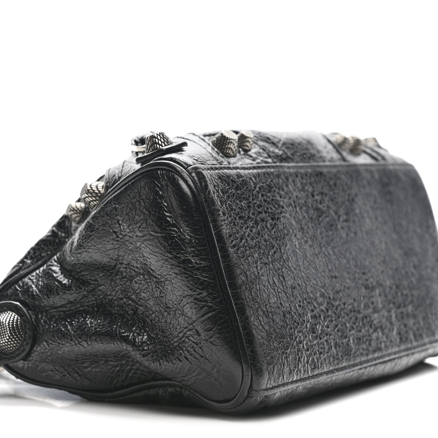 Balenciaga Agneau Arena Mini Le Cagole Duffle Crossbody Bag Black