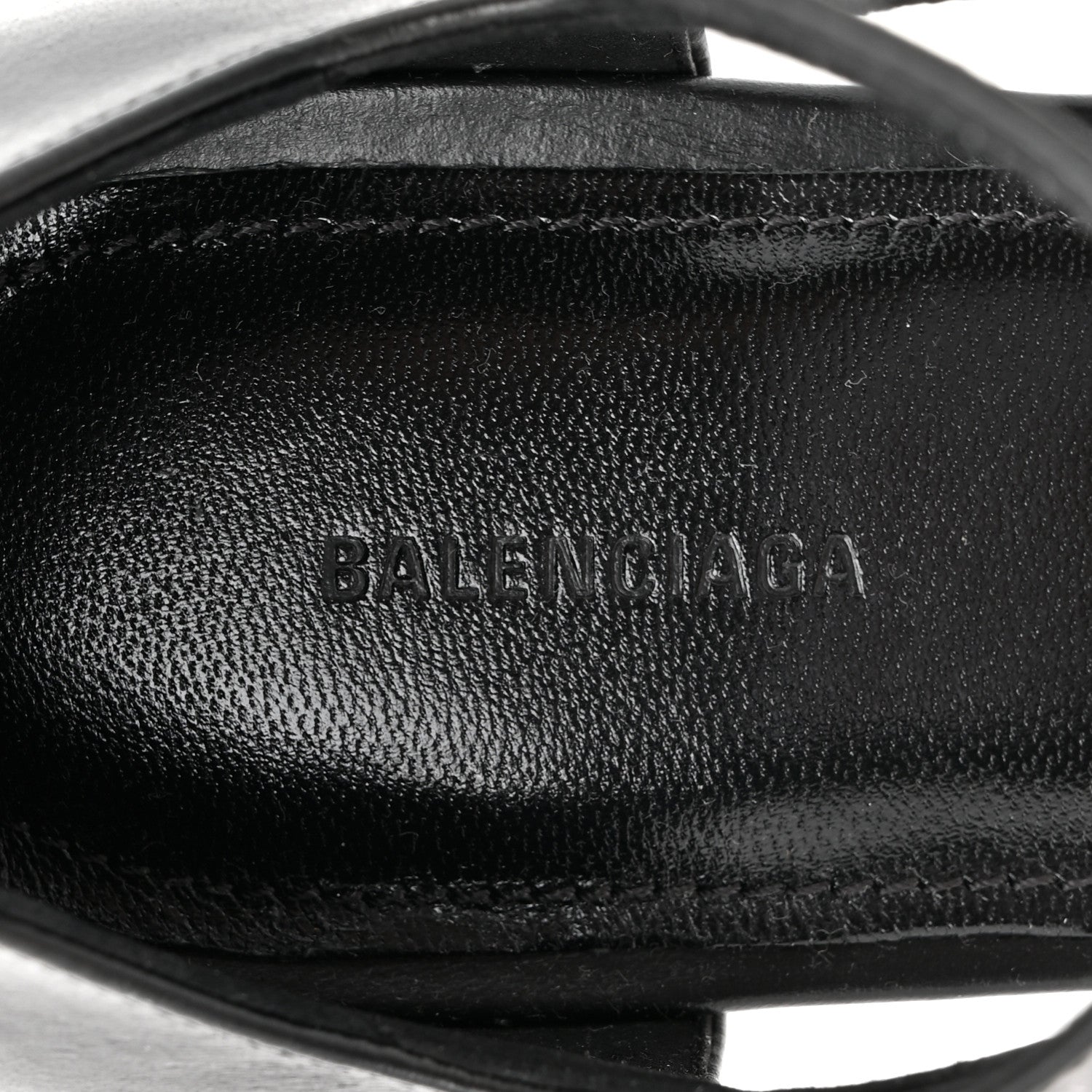 Balenciaga Calfskin Honey 90mm Sandal 37 Black
