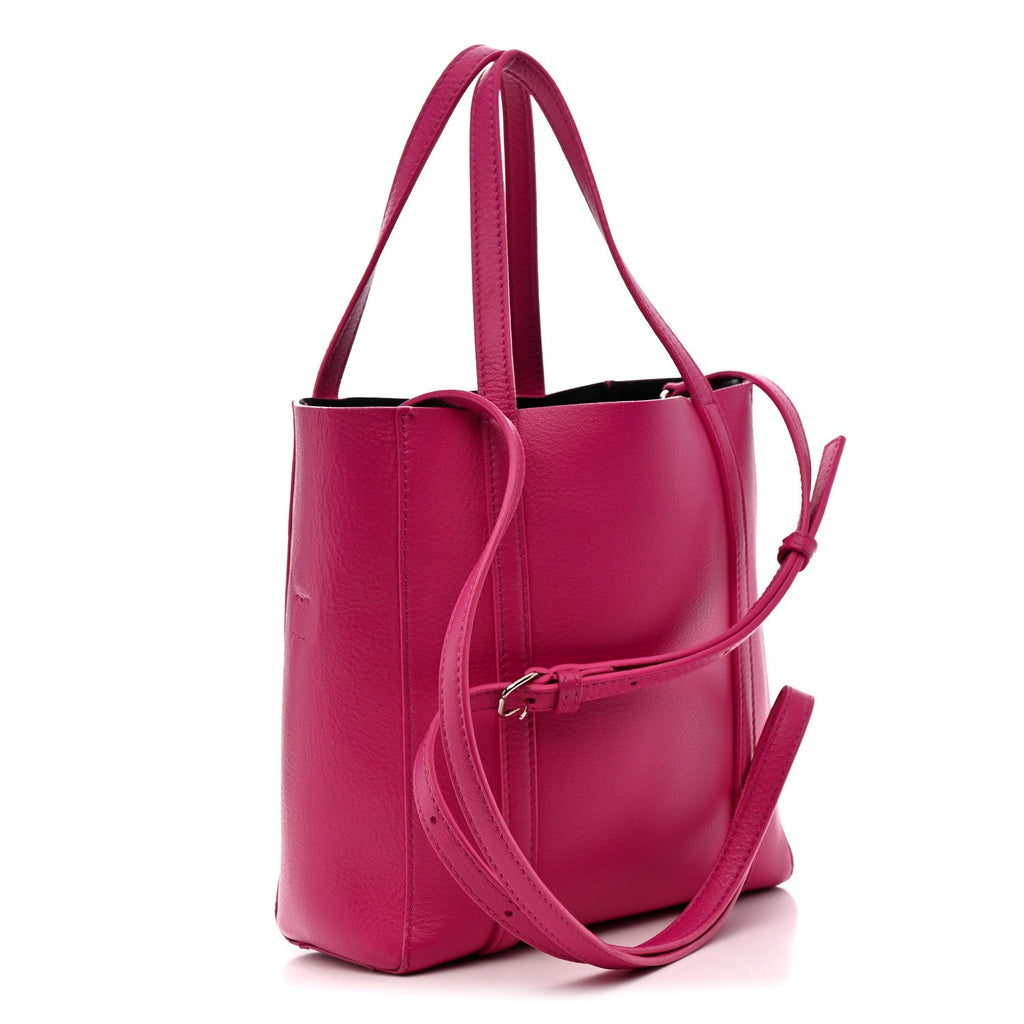 Balenciaga Calfskin XXS Everyday Tote Rose Magenta Black