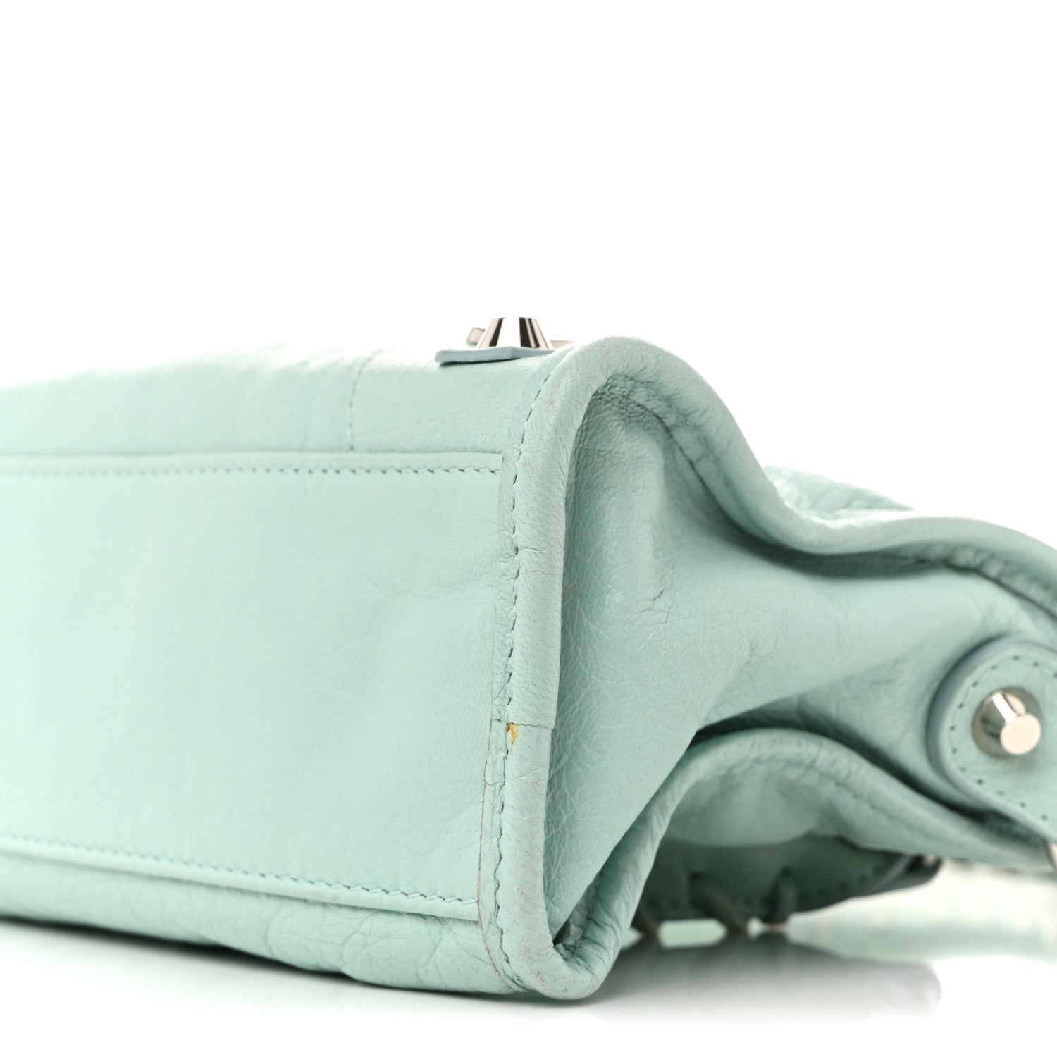 Balenciaga Agneau Classic Silver Hardware Mini City Maldives