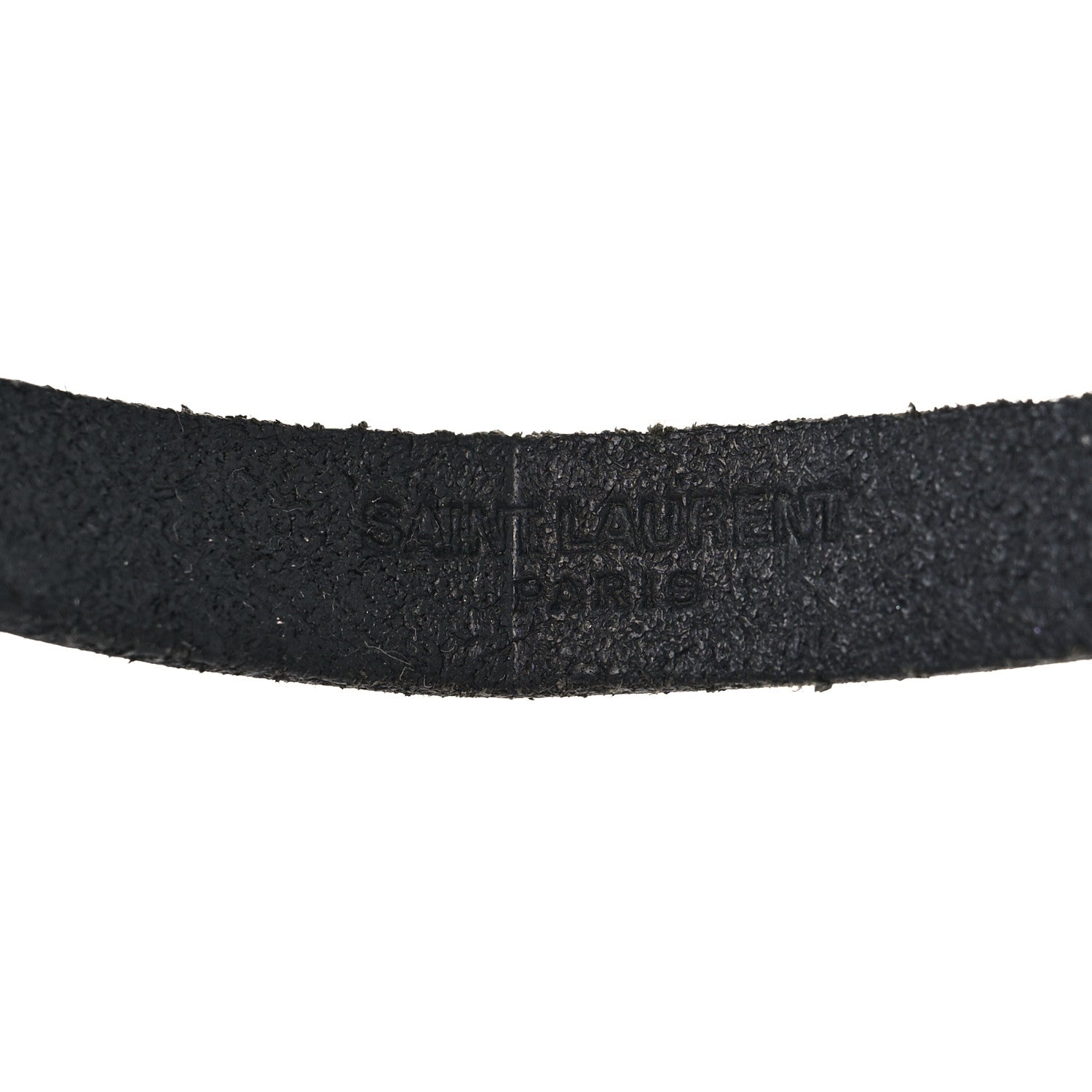 Saint Laurent Calfskin Opyum Bracelet S Black