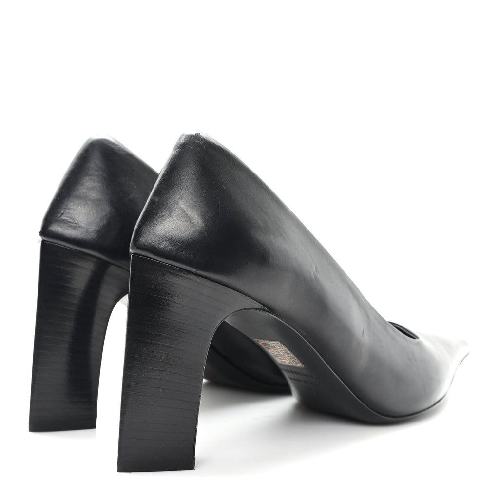 Balenciaga Calfskin Blade Knife Pumps 37 Black