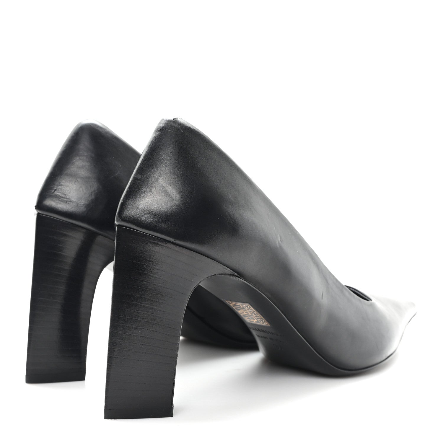 Balenciaga Calfskin Blade Knife Pumps 37 Black