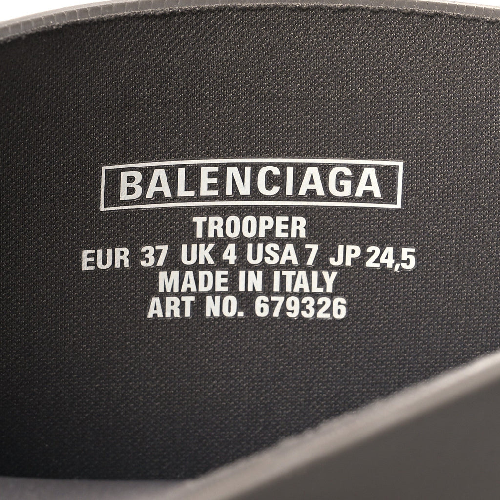Balenciaga Rubber Trooper Boots 37 Grey