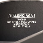 Balenciaga Rubber Trooper Boots 37 Grey