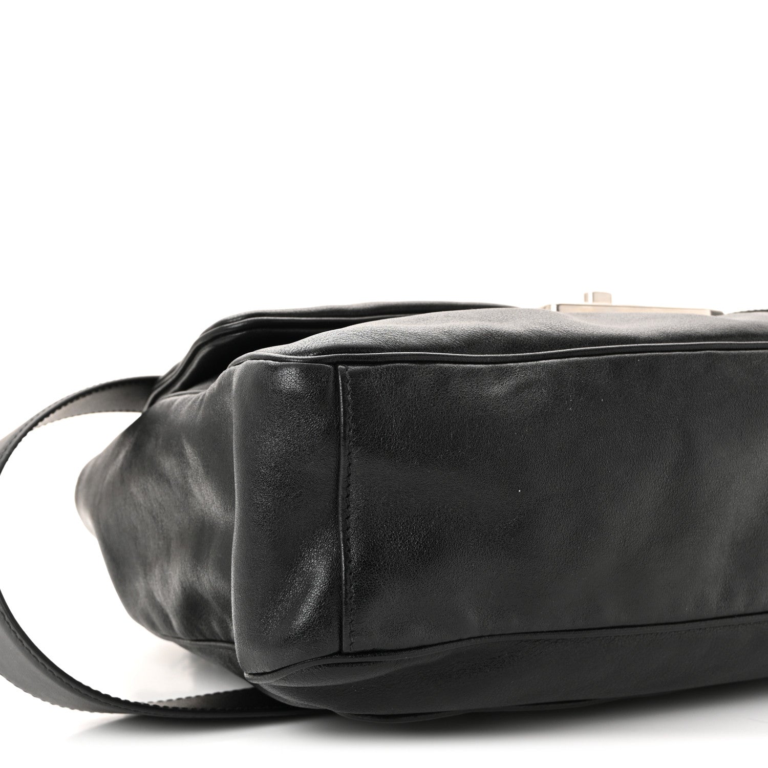 Balenciaga Calfskin Medium Modu Shoulder Bag Black