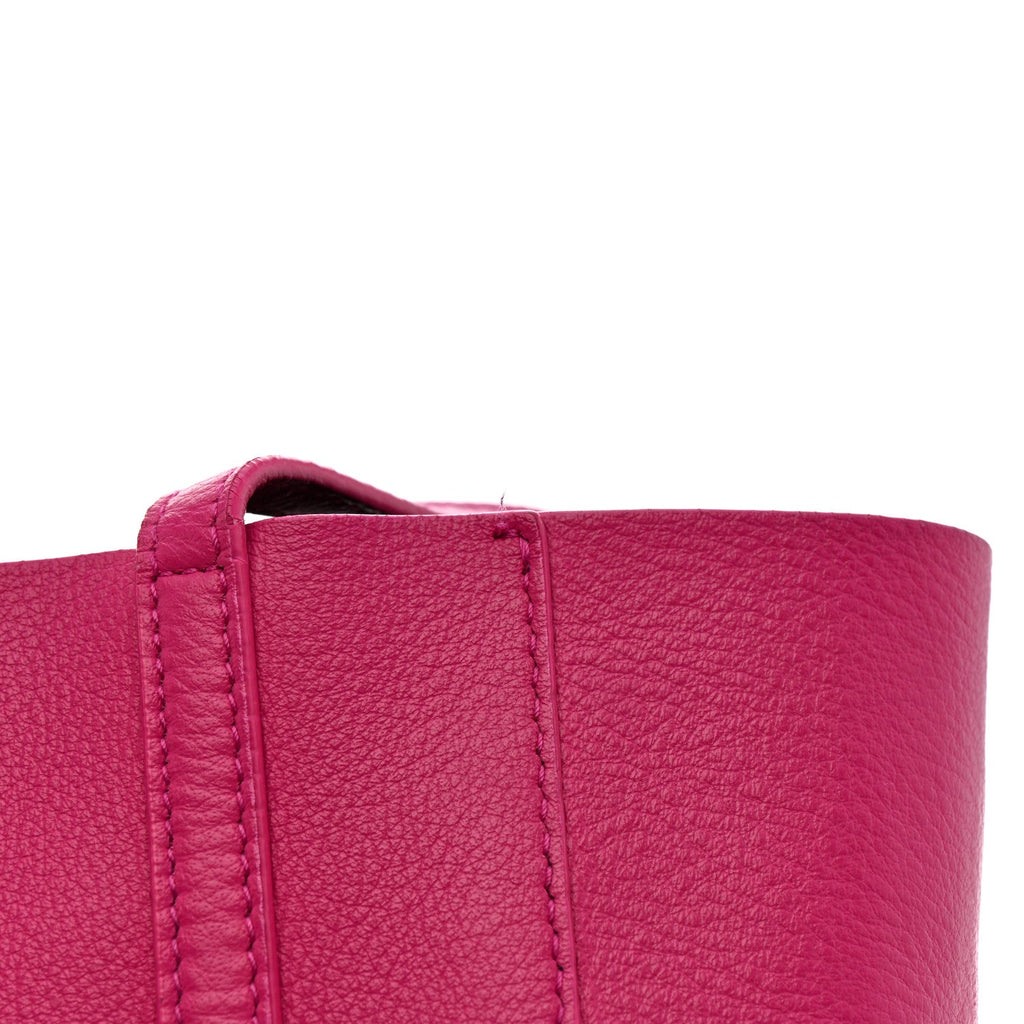 Balenciaga Calfskin XXS Everyday Tote Rose Magenta Black
