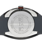 Gucci Stainless Steel Rubber 46mm Sync Web Quartz Watch Grey