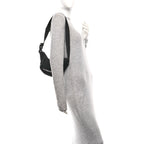 Balenciaga Recycled Sport Nylon Logo Embroidered Wheel Sling Bag Black White