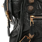 Balenciaga Agneau Giant 21 Rose Gold Hardware City Black
