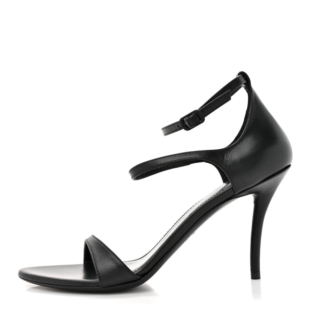 Balenciaga Calfskin Honey 90mm Sandal 37 Black