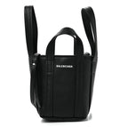 Balenciaga Grained Calfskin Mini 2.0 Everyday North South Shoulder Tote Bag Black