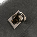 Balenciaga Grained Calfskin Small Rodeo Top Handle Handbag Grey