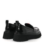 Gucci Spice Lux Womens Thea Web 20mm Platform Loafers 37 Black