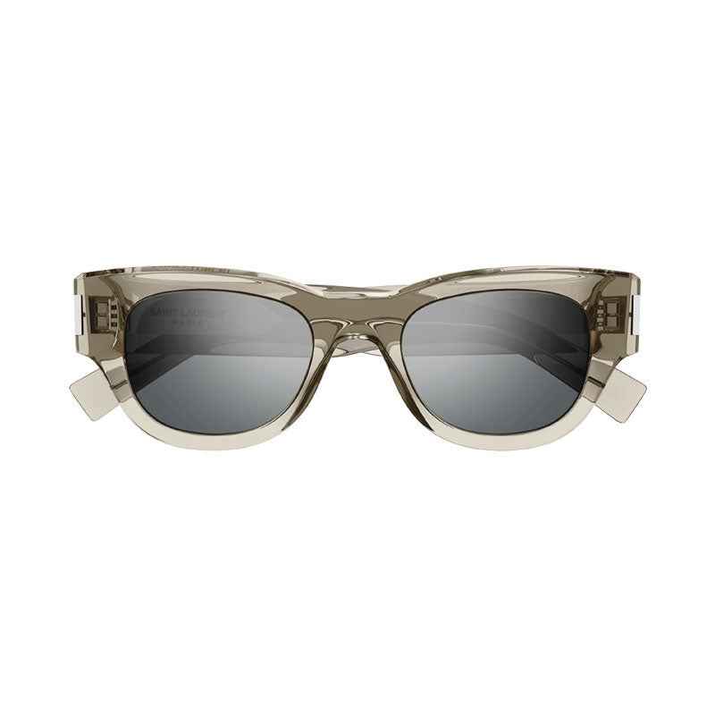 Saint Laurent Sunglasses Cat Eye Full Rim, Dark Havana Frame and Grey Lens SL573002