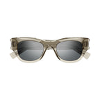 Saint Laurent Sunglasses Cat Eye Full Rim, Dark Havana Frame and Grey Lens SL573002