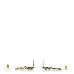 Chanel Crystal Pearl Double CC Drop Earrings Gold Silver