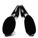 Saint Laurent Vitello Marilyn Nina 95 Knee High Boots 38 Black