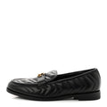 Gucci Nappa Matelasse Double G Marmont Loafers 42 Black