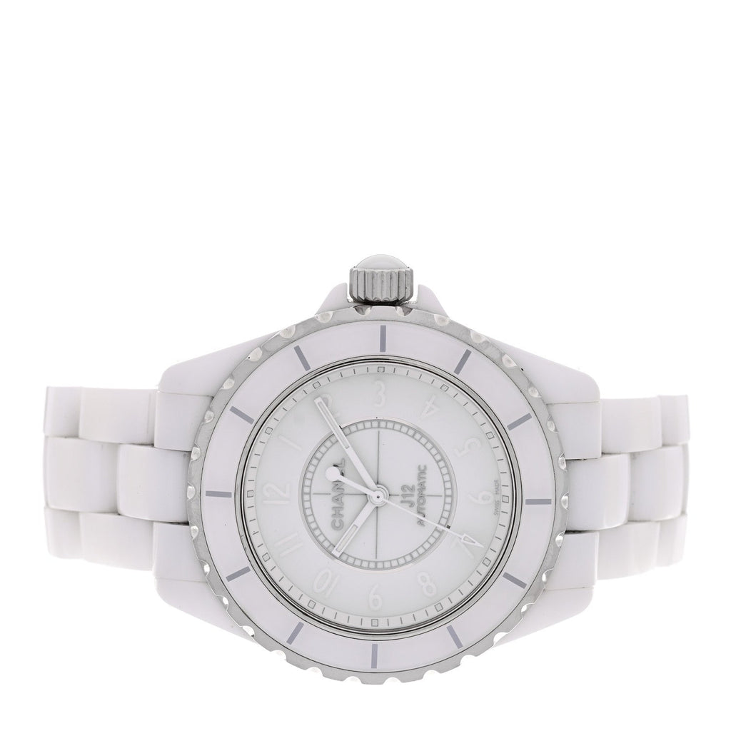Chanel Stainless Steel Ceramic 38mm J12 Phantom Automatic Watch White