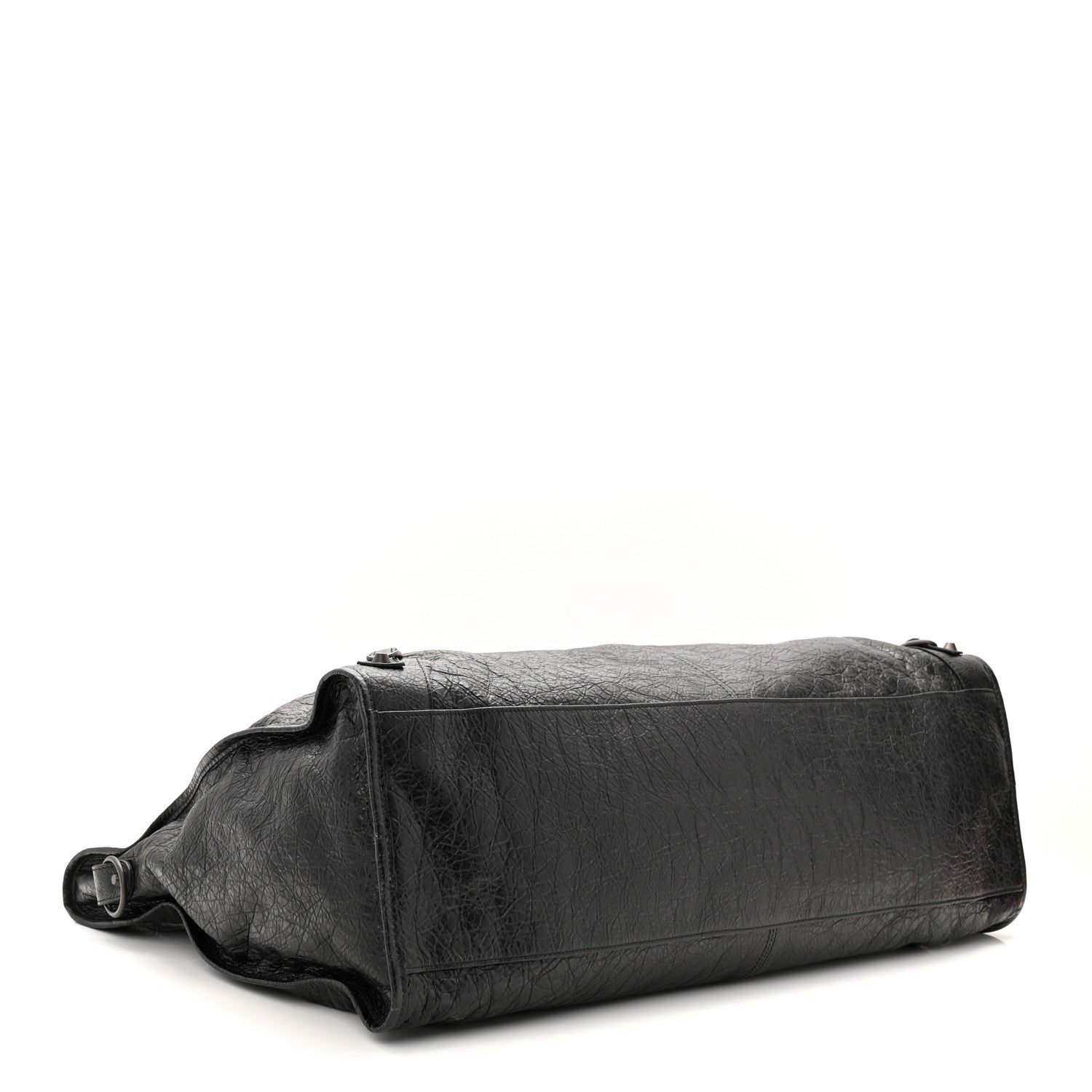 Balenciaga Arena Lambskin Brass Hardware Le City Travel Bag Black