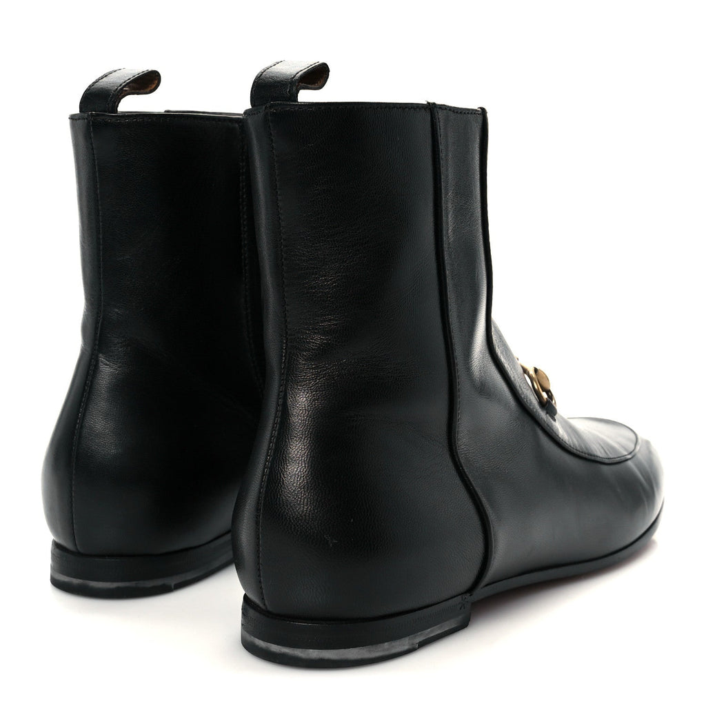 Gucci Malaga Kid Womens Jordaan Ankle Boots 36 Black