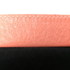 Balenciaga Agneau Stadio Ruban Viscose Navy Cabas XS Rose Ballerine