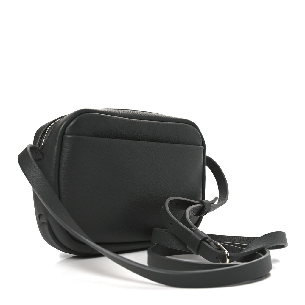 Balenciaga Calfskin Logo XS Everyday Camera Bag Gris Fossile