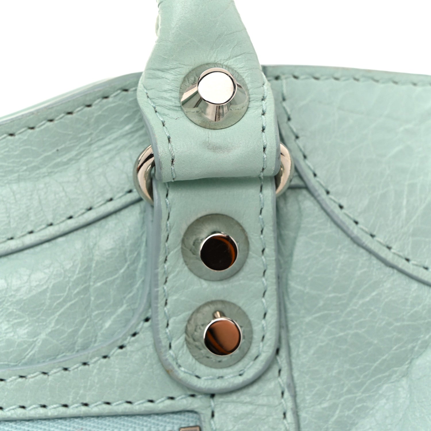 Balenciaga Agneau Classic Silver Hardware Mini City Maldives