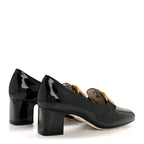 Gucci Vernice GG Victoire 55mm Loafer Pumps 36 Black