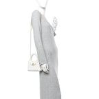 Chanel Shiny Aged Calfskin Quilted Nano Kelly Shopper White