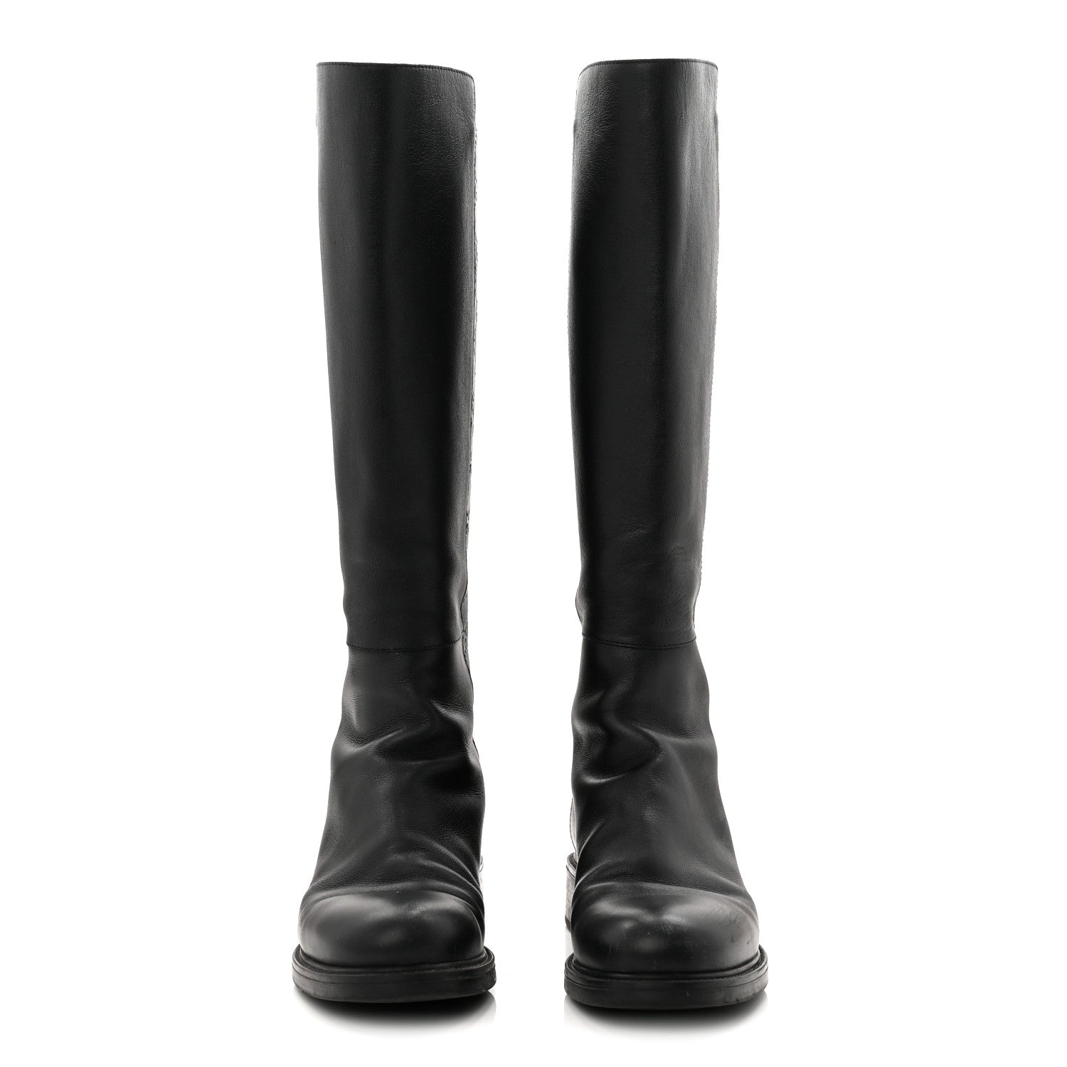 Gucci Microguccissima Knee High Riding Boots 40.5 Black