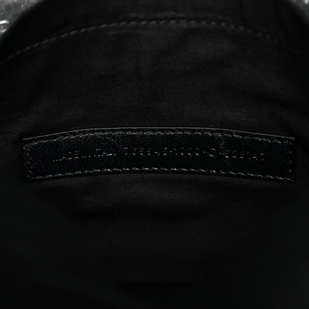 Balenciaga Arena Calfskin Medium Monaco Chain Shoulder Bag Black