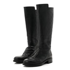 Gucci Microguccissima Knee High Riding Boots 40.5 Black