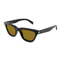 Saint Laurent Sunglasses Cat Eye Full Rim, Black Frame and Yellow Lens SL462SULPICE009