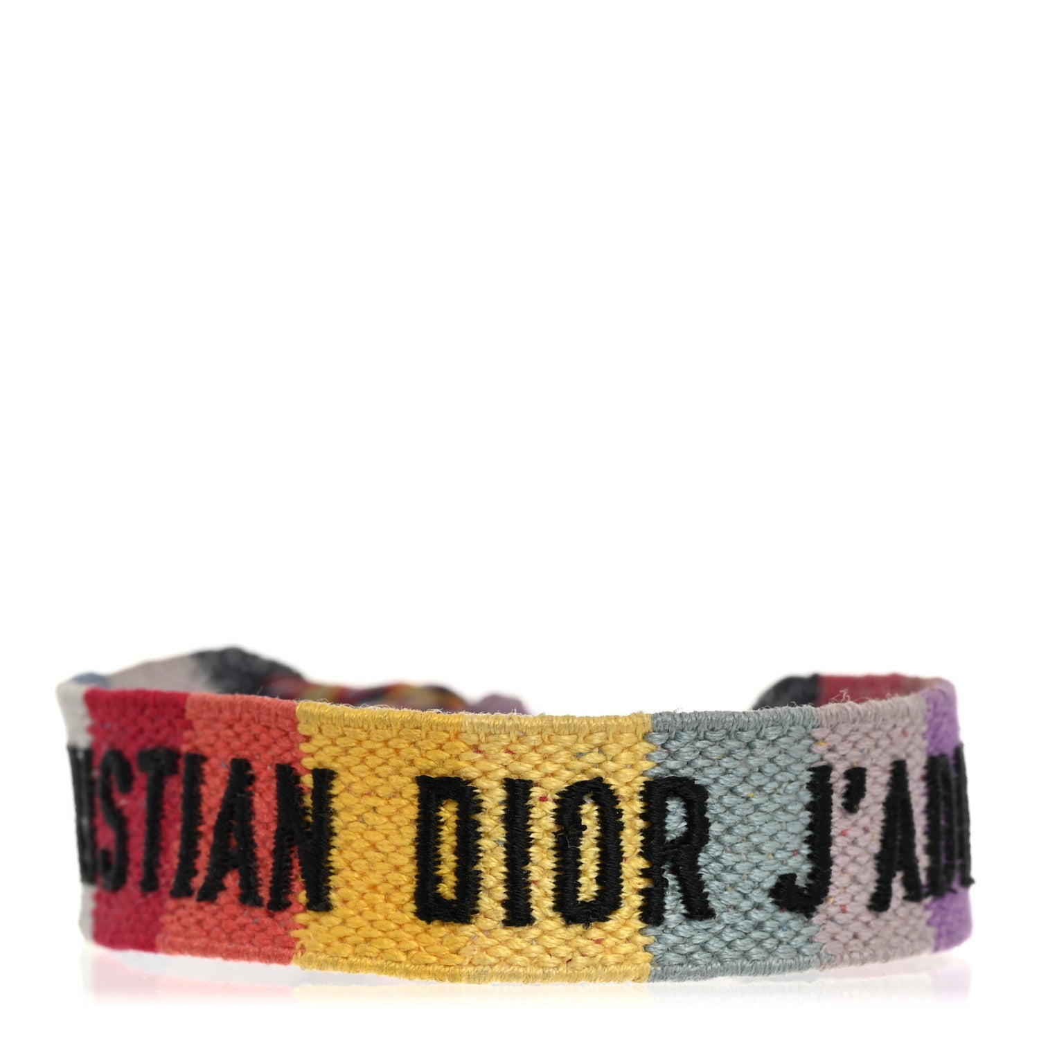 Christian Dior Woven Cotton J'Adior Friendship Bracelet Multicolor